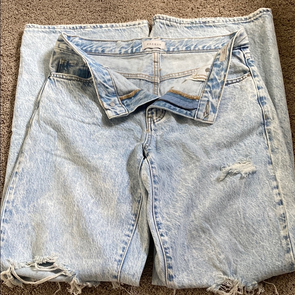 Acne Studios Light Blue Distressed Jeans